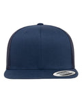 Yupoong 6609 Retro High Profile Trucker Cap - Navy - front