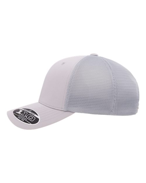 Flexfit 110M 110 Mesh-Back Cap - Silver - side