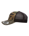 Yupoong 6606 Retro Trucker Cap - Realtree Edge/ Brown - side