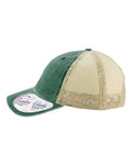 Infinity Her TESS Women's Washed Mesh-Back Cap - Jade/ Daisy/ Khaki - side