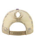Infinity Her TESS Women's Washed Mesh-Back Cap - Violet/ Floral/ Khaki - back
