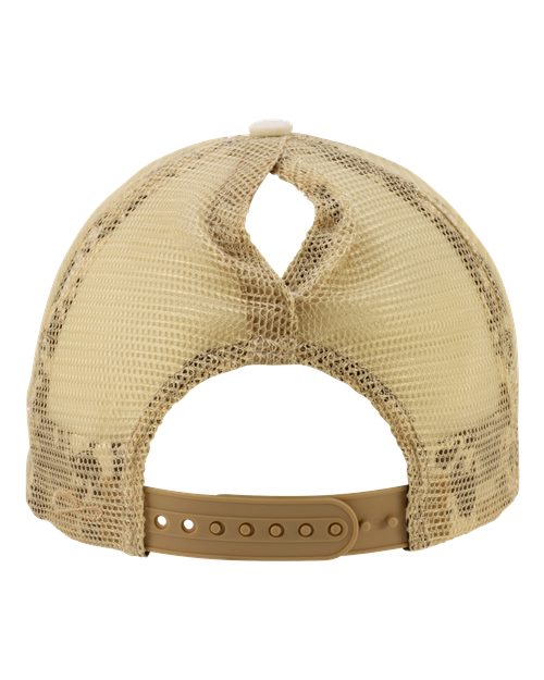 Infinity Her TESS Women's Washed Mesh-Back Cap - Vanilla/ Longhorn/ Khaki - back