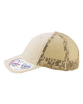 Infinity Her TESS Women's Washed Mesh-Back Cap - Vanilla/ Longhorn/ Khaki - side