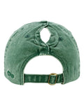 Infinity Her CASSIE Women's Pigment-Dyed with Fashion Undervisor Cap - Jade/ Daisy - back