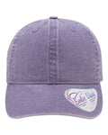 Infinity Her CASSIE Women's Pigment-Dyed with Fashion Undervisor Cap - Violet/ Floral - front