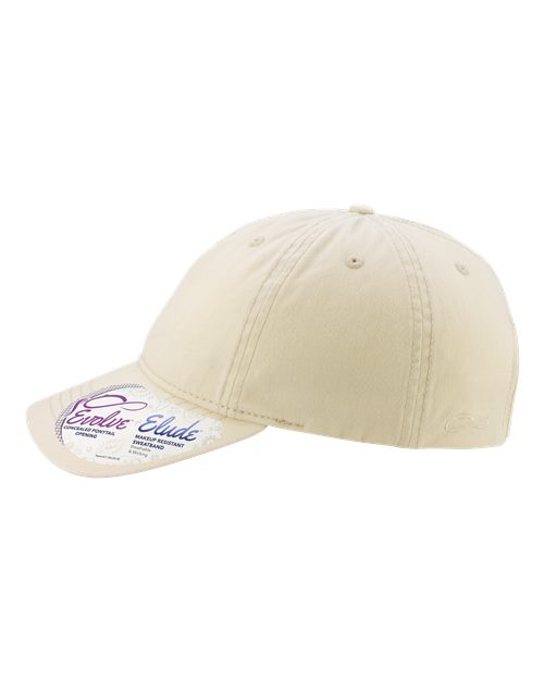 Infinity Her CASSIE Women's Pigment-Dyed with Fashion Undervisor Cap - Vanilla/ Longhorn - side