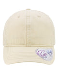 Infinity Her CASSIE Women's Pigment-Dyed with Fashion Undervisor Cap - Vanilla/ Longhorn - front