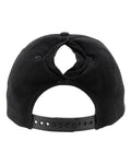 Infinity Her MAYA Women's Five-Panel Rope Cap - Black/ Black Leopard - back
