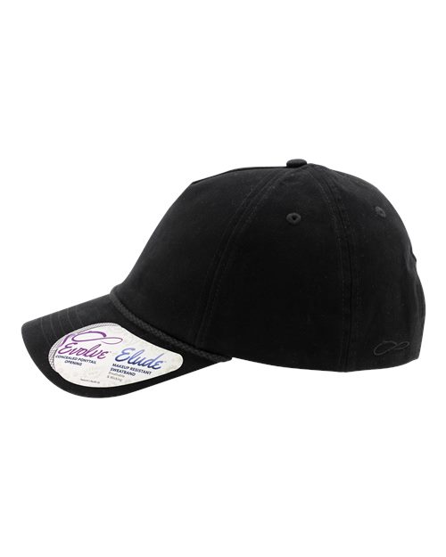 Infinity Her MAYA Women's Five-Panel Rope Cap - Black/ Black Leopard - side