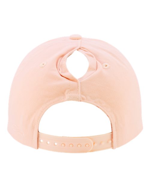 Infinity Her MAYA Women's Five-Panel Rope Cap - Pink Sorbet/ Floral - back