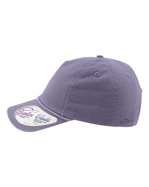 Infinity Her MAYA Women's Five-Panel Rope Cap - Violet/ Snow Leopard - side