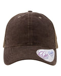 Infinity Her JO Women's Corduroy Cap - Chocolate/ Tonal Fawn/ Chocolate - front