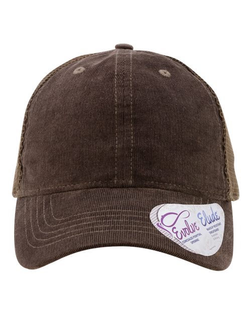 Infinity Her JO Women's Corduroy Cap - Chocolate/ Tonal Fawn/ Chocolate - front