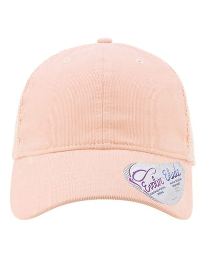 Infinity Her JO Women's Corduroy Cap - Pink Sorbet/ Floral/ Pink Sorbet - front
