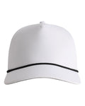 Imperial 5054U The Harrison Cap - White/ Black - front