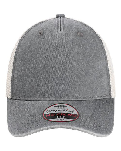 Imperial X240M The Gambit Mesh Back Cap - Charcoal/ Stone - front