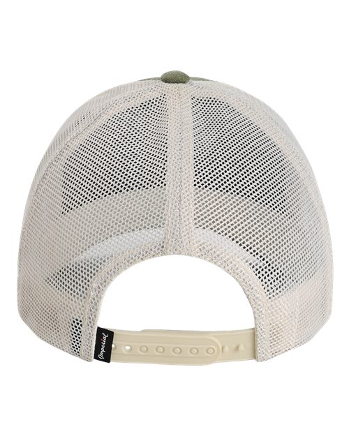 Imperial X240M The Gambit Mesh Back Cap - Olive Green/ Stone - back