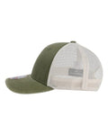 Imperial X240M The Gambit Mesh Back Cap - Olive Green/ Stone - side