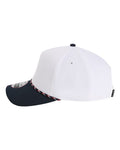 Imperial 5054 The Wrightson Cap - White/ Navy/ Navy/ Red/ White - side