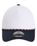 Imperial 5054 The Wrightson Cap - White/ Navy/ Navy/ Red/ White - front