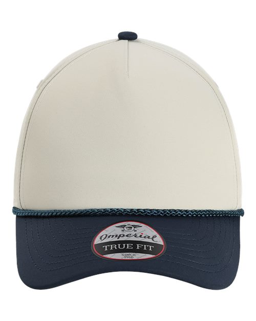 Imperial 5054 The Wrightson Cap - Putty/ Navy/ Navy - front