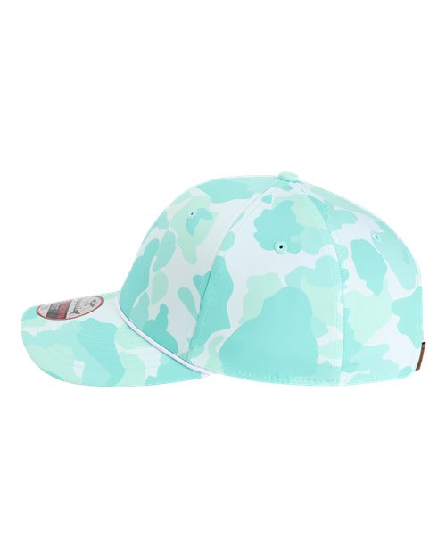 Imperial 5058 The Outtasite Cap - Frog Skin Camo Aqua - side