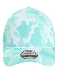 Imperial 5058 The Outtasite Cap - Frog Skin Camo Aqua - front