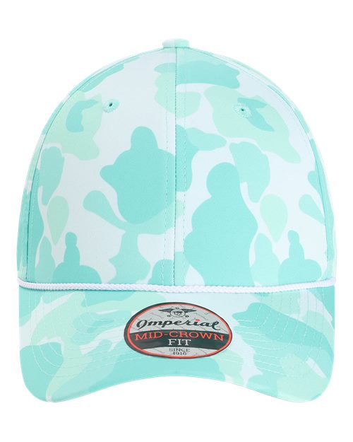 Imperial 5058 The Outtasite Cap - Frog Skin Camo Aqua - front