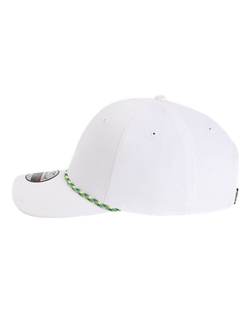 Imperial 7054 The Wingman Cap - White/ Green/ Yellow - side