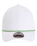 Imperial 7054 The Wingman Cap - White/ Green/ Yellow - front