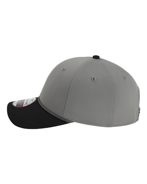 Imperial 7054 The Wingman Cap - Grey/ Black/ Black/ Grey - side