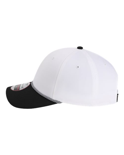 Imperial 7054 The Wingman Cap - White/ Black/ Black/ White - side