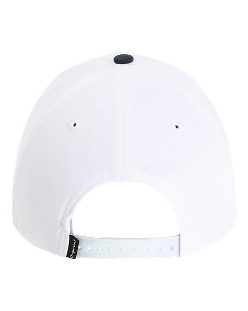 Imperial 7054 The Wingman Cap - White/ Navy/ Navy/ Red/ White - back