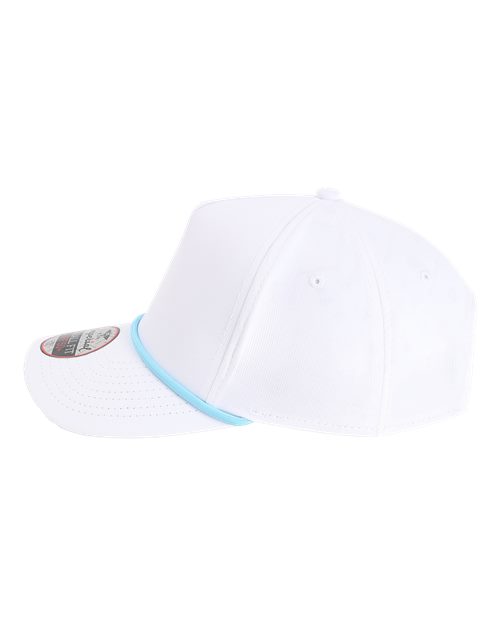Imperial L5059 The Corral Cap - White/ Light Blue - side