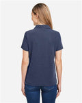 Core 365 CE112W Women's Fusion ChromaSoft Pique Polo - Classic Navy Heather - model back