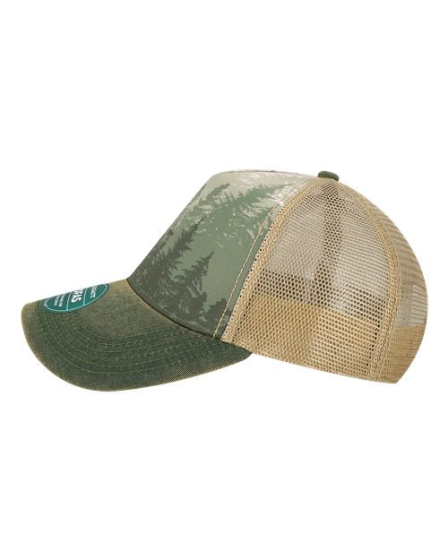 LEGACY OFAFP Old Favorite Five-Panel Trucker Cap - Deep Forest - side