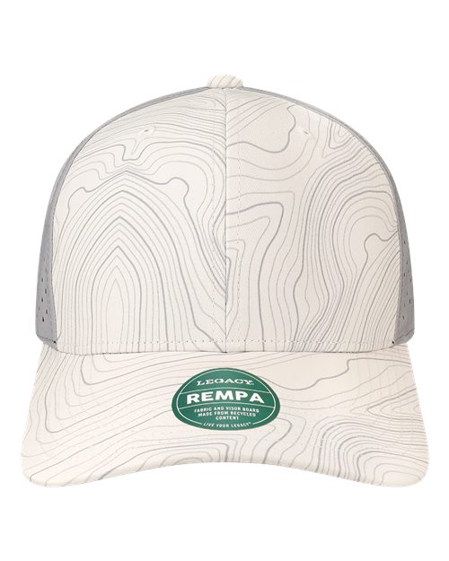 LEGACY REMPA Reclaim Mid-Pro Adjustable Cap - White Grey Topo - front