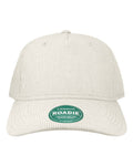 LEGACY ROADIE Five-Panel Adjustable Cap - Ivory Corduroy - front