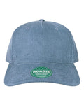 LEGACY ROADIE Five-Panel Adjustable Cap - Ocean Corduroy - front