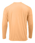 Paragon 218Y Youth Long Islander Performance Long Sleeve T-Shirt - Coral - back