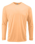 Paragon 218Y Youth Long Islander Performance Long Sleeve T-Shirt - Coral - front