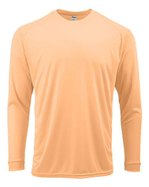 Paragon 218Y Youth Long Islander Performance Long Sleeve T-Shirt - Coral - front