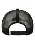 LOCALE 5PTKR Printed Five-Panel Trucker Cap - Chairlift/ Black - back