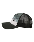 LOCALE 5PTKR Printed Five-Panel Trucker Cap - Chairlift/ Black - side