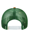 LOCALE 5PTKR Printed Five-Panel Trucker Cap - Explorer/ Brown - back
