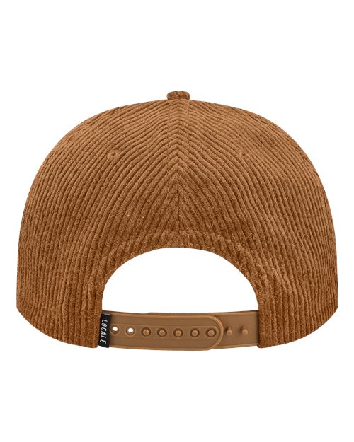 LOCALE WILSON Five-Panel Rope Cap - Camel Corduroy - back
