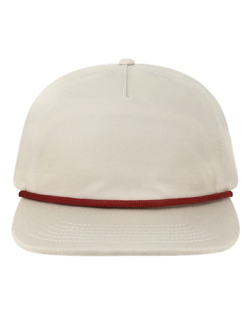 LOCALE WILSON Five-Panel Rope Cap - Cream - front