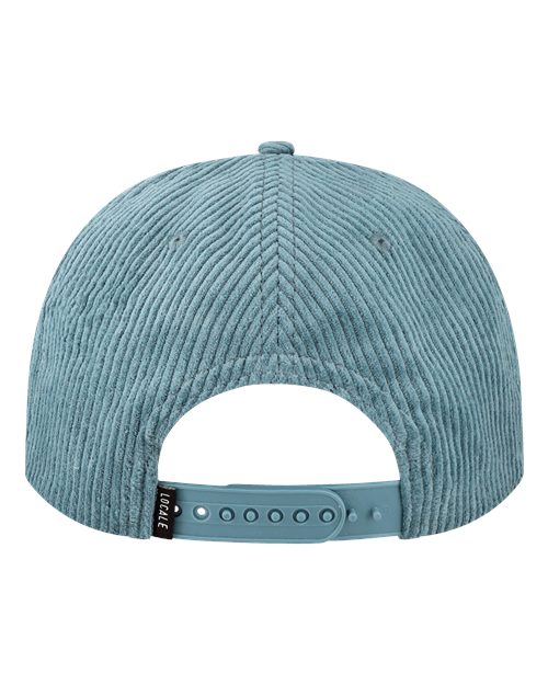 LOCALE WILSON Five-Panel Rope Cap - Lake Blue Corduroy - back