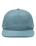 LOCALE WILSON Five-Panel Rope Cap - Lake Blue Corduroy - front