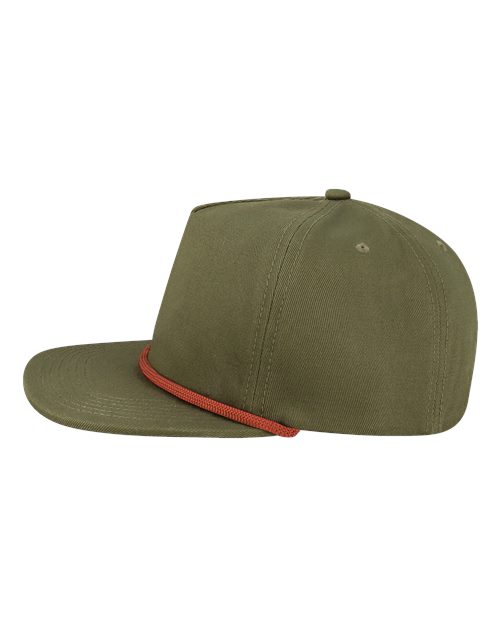 LOCALE WILSON Five-Panel Rope Cap - Olive Green - side